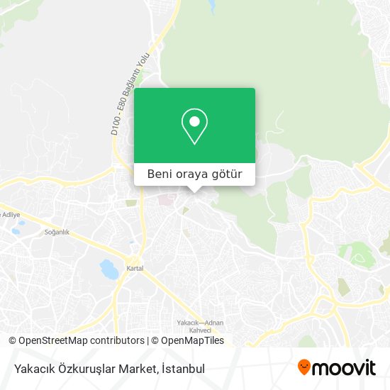 Yakacık Özkuruşlar Market harita