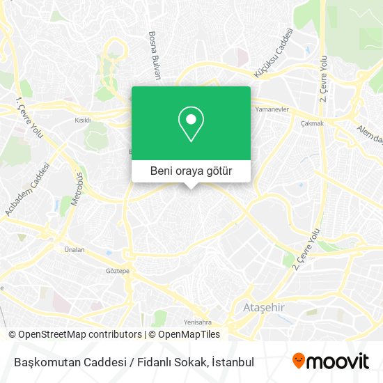 Başkomutan Caddesi / Fidanlı Sokak harita