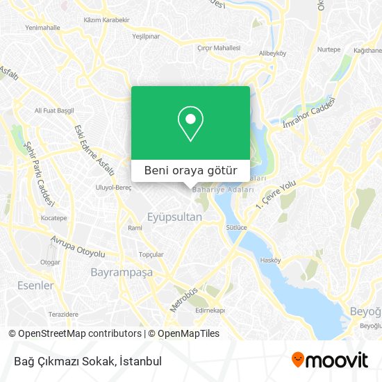 Bağ Çıkmazı Sokak harita