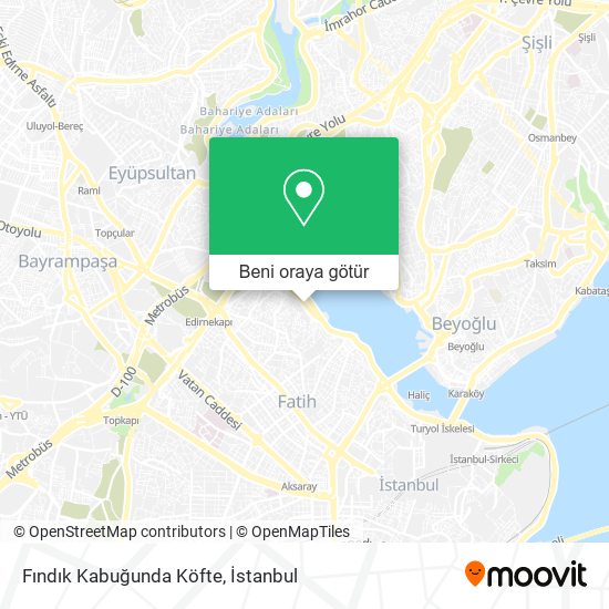 Fındık Kabuğunda Köfte harita
