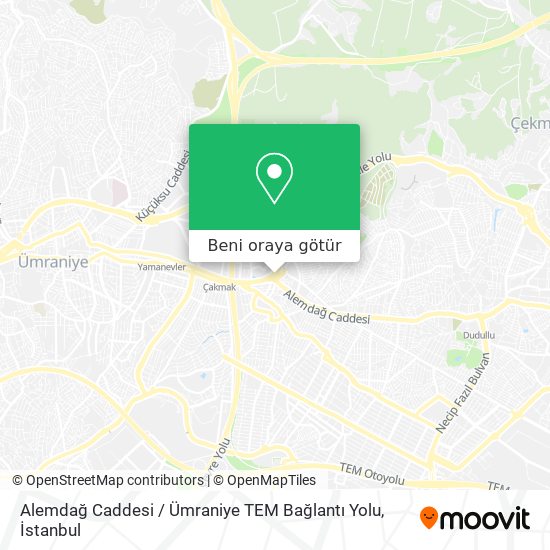 Alemdağ Caddesi / Ümraniye TEM Bağlantı Yolu harita