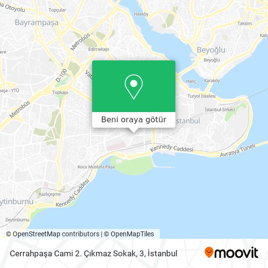 Cerrahpaşa Cami 2. Çıkmaz Sokak, 3 harita