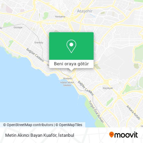 Metin Akıncı Bayan Kuaför harita