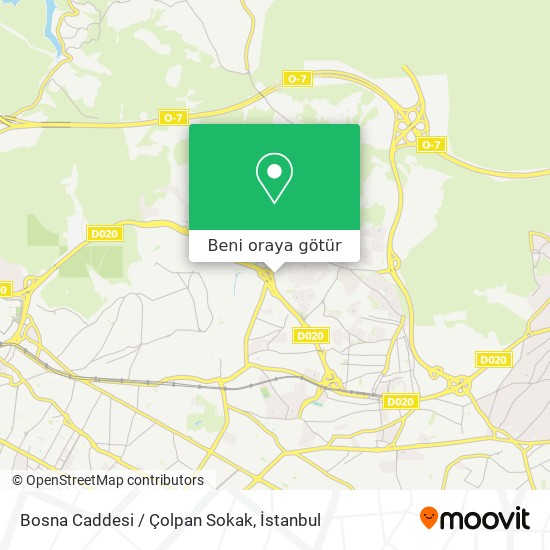 Bosna Caddesi / Çolpan Sokak harita