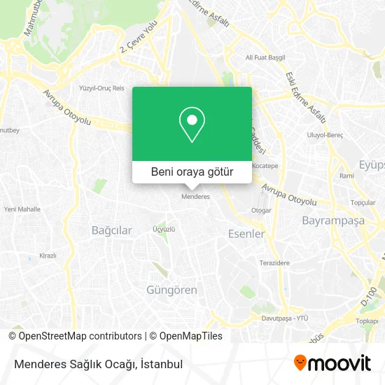Menderes Sağlık Ocağı harita