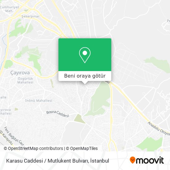 Karasu Caddesi / Mutlukent Bulvarı harita