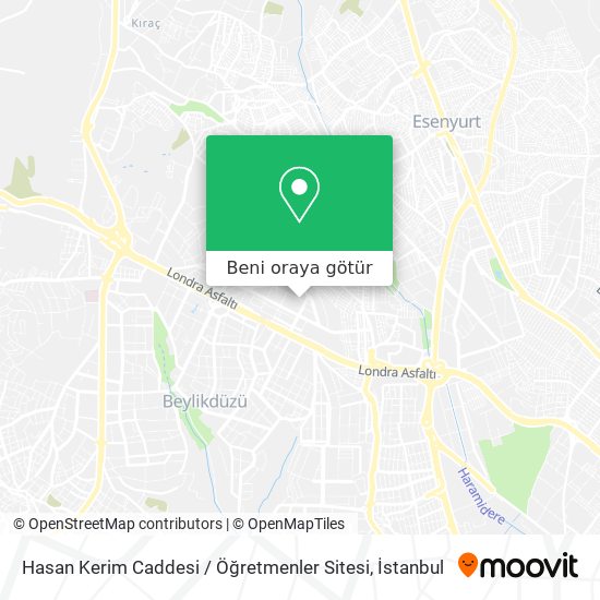 Hasan Kerim Caddesi / Öğretmenler Sitesi harita
