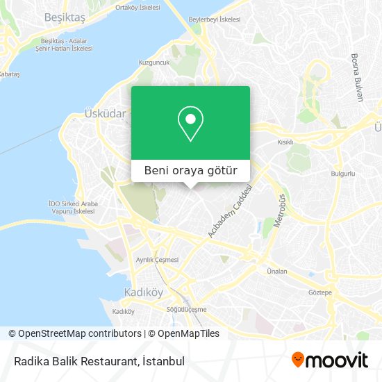 Radika Balik Restaurant harita
