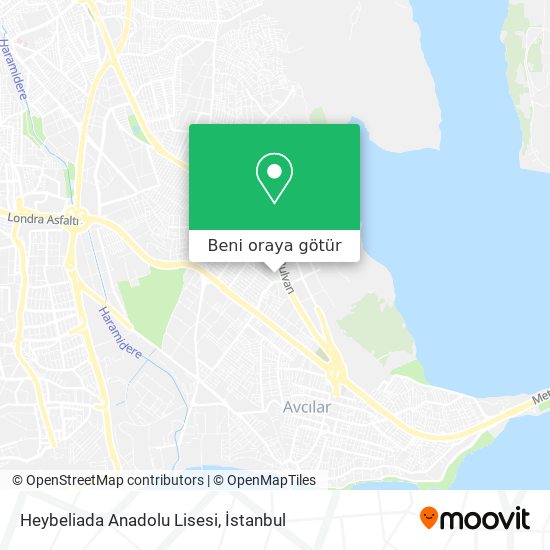 Heybeliada Anadolu Lisesi harita