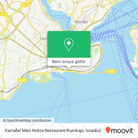 Kartallar Mavi Nokta Restaurant / Kumkapı harita