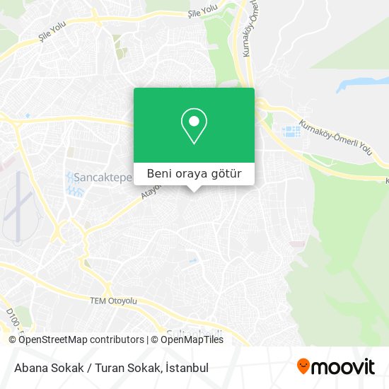 Abana Sokak / Turan Sokak harita