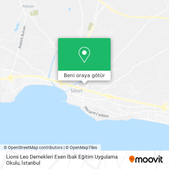 Lions Leo Dernekleri Esen İbak Eğitim Uygulama Okulu harita