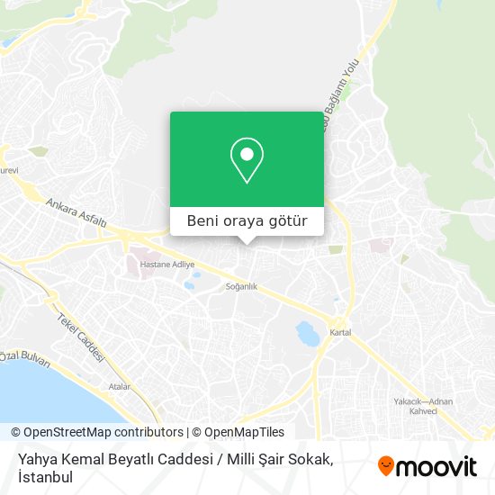 Yahya Kemal Beyatlı Caddesi / Milli Şair Sokak harita