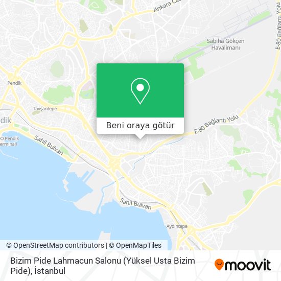 Bizim Pide Lahmacun Salonu (Yüksel Usta Bizim Pide) harita