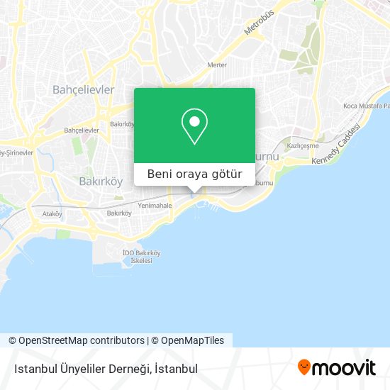 Istanbul Ünyeliler Derneği harita