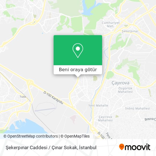Şekerpınar Caddesi / Çınar Sokak harita