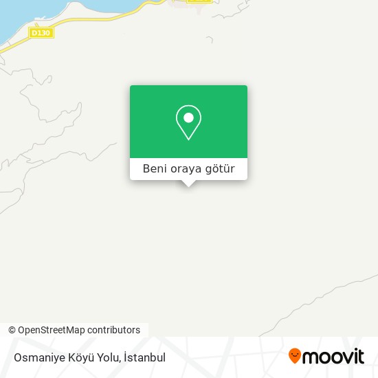 Osmaniye Köyü Yolu harita