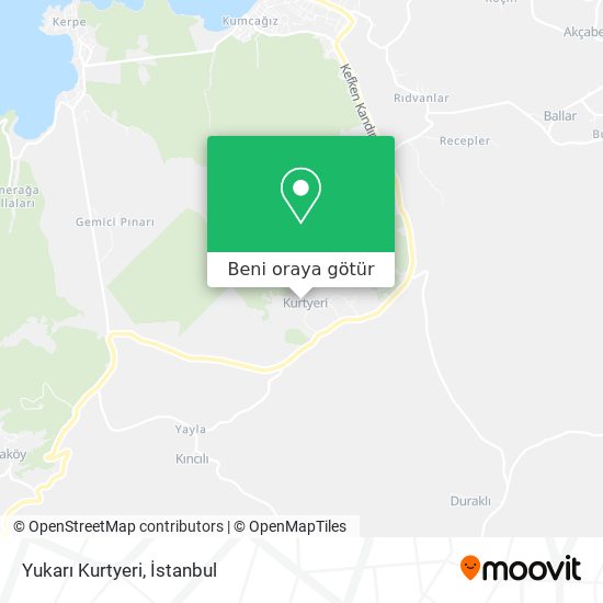 Yukarı Kurtyeri harita