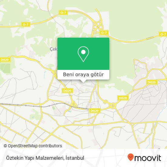 Öztekin Yapı Malzemeleri harita