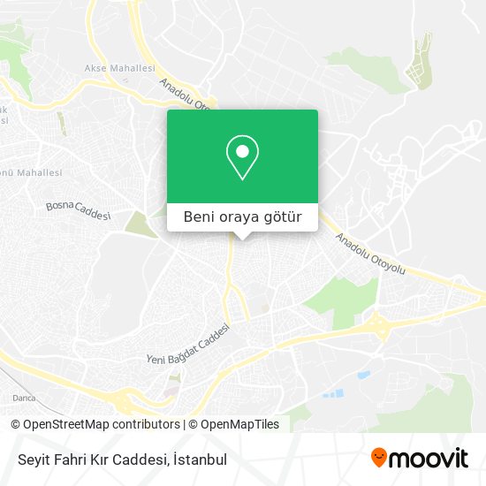 Seyit Fahri Kır Caddesi harita