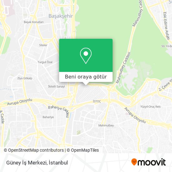 Güney İş Merkezi harita