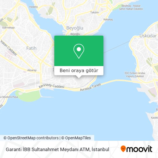 Garanti İBB Sultanahmet Meydanı ATM harita