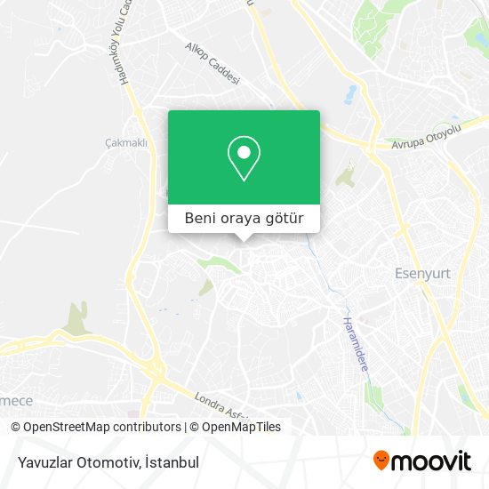 Yavuzlar Otomotiv harita