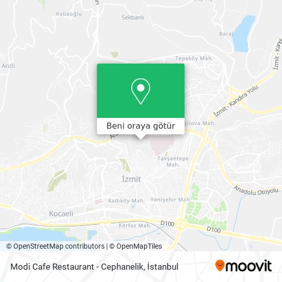 Modi Cafe Restaurant - Cephanelik harita