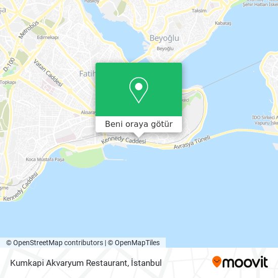 Kumkapi Akvaryum Restaurant harita