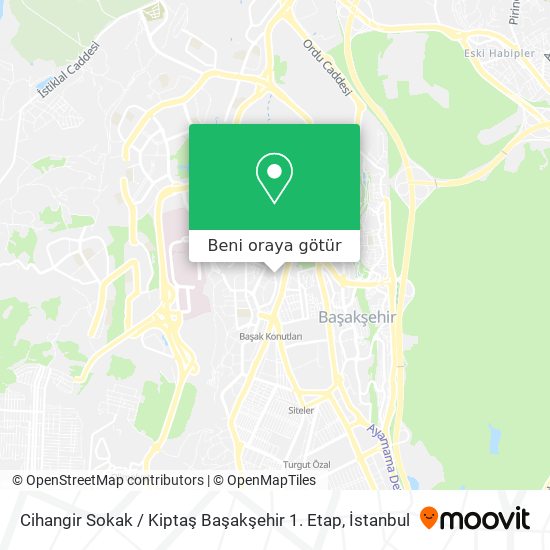 Cihangir Sokak / Kiptaş Başakşehir 1. Etap harita