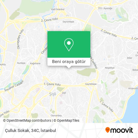 Çulluk Sokak, 34C harita