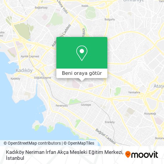 Kadıköy Neriman İrfan Akça Mesleki Eğitim Merkezi harita