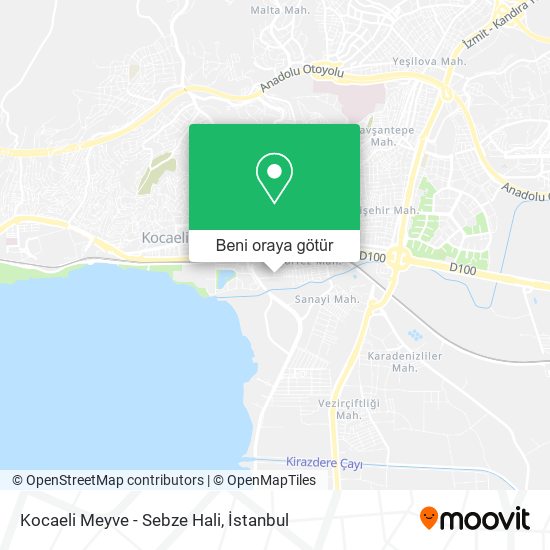 Kocaeli Meyve - Sebze Hali harita