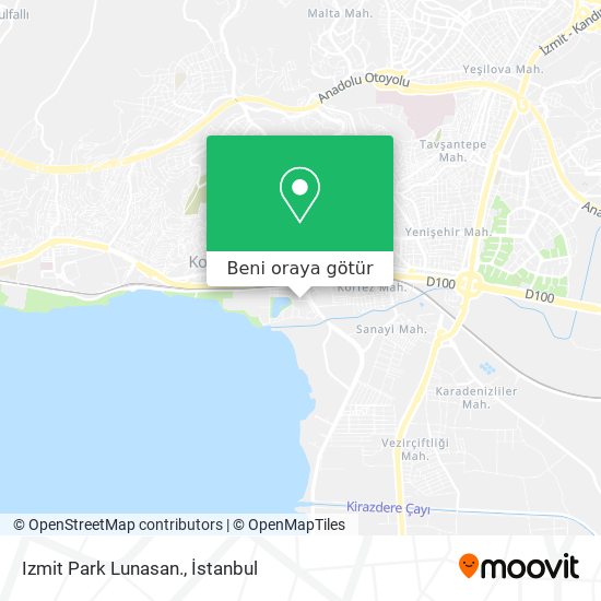 Izmit Park Lunasan. harita