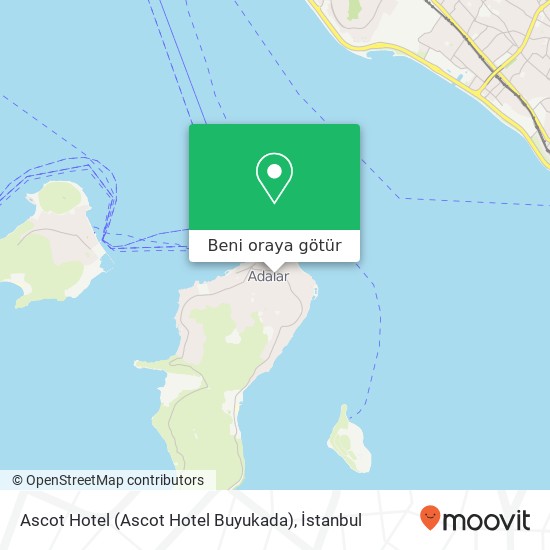 Ascot Hotel (Ascot Hotel Buyukada) harita