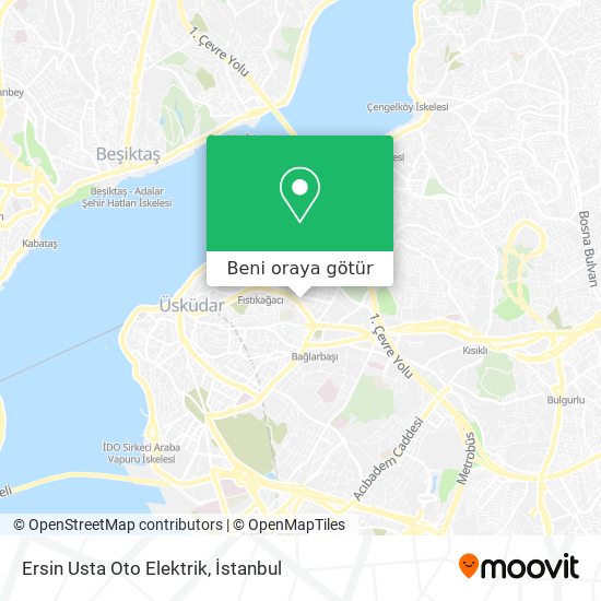 Ersin Usta Oto Elektrik harita