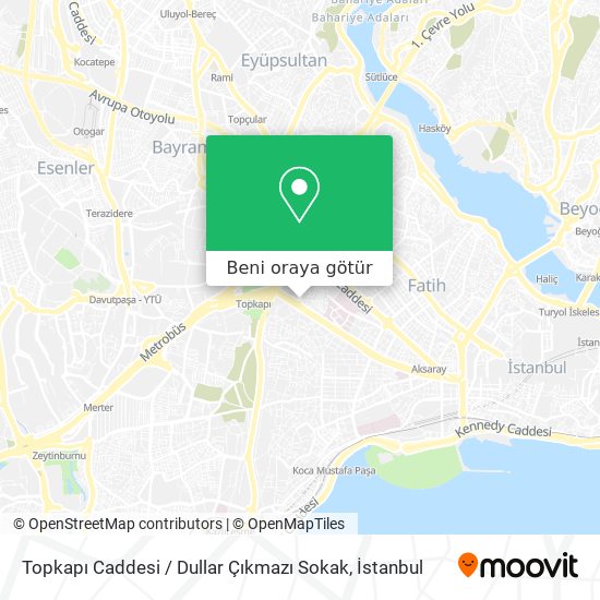 Topkapı Caddesi / Dullar Çıkmazı Sokak harita