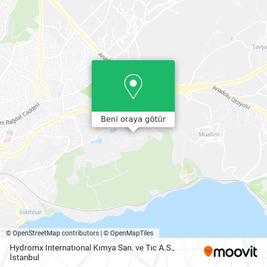 Hydromx Internatıonal Kımya San. ve Tıc A.S. harita