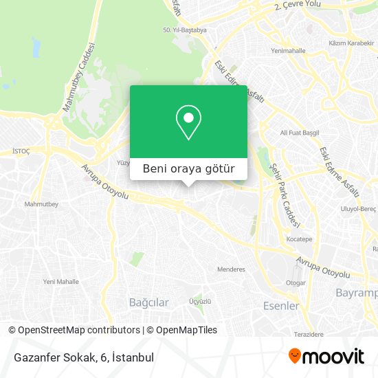 Gazanfer Sokak, 6 harita