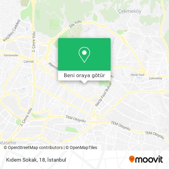 Kıdem Sokak, 18 harita