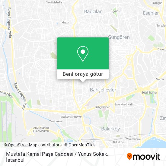 Mustafa Kemal Paşa Caddesi / Yunus Sokak harita