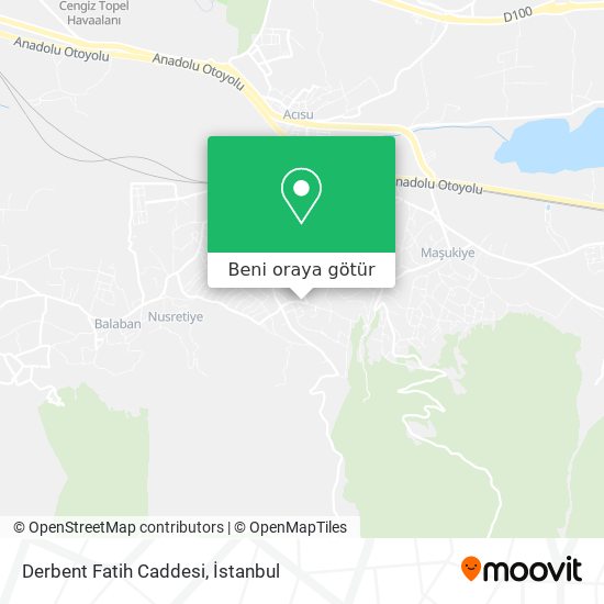 Derbent Fatih Caddesi harita