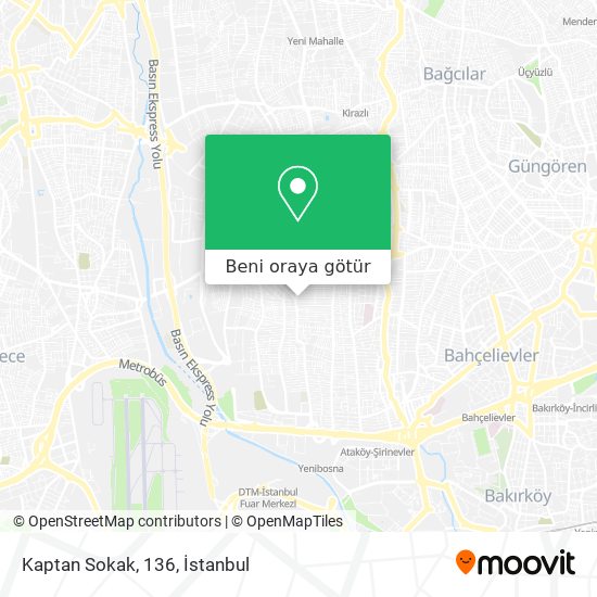 Kaptan Sokak, 136 harita