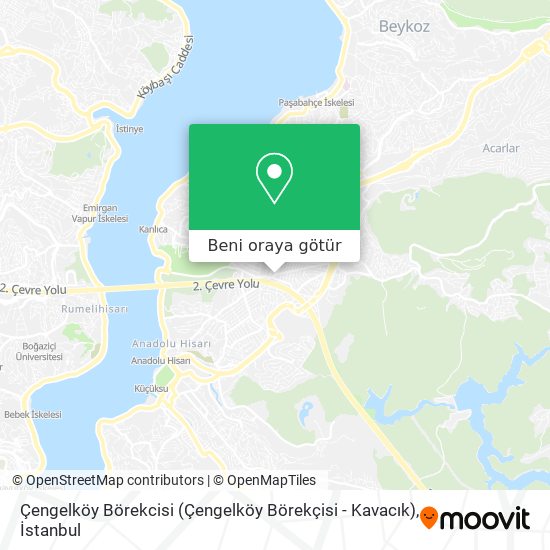 Çengelköy Börekcisi (Çengelköy Börekçisi - Kavacık) harita