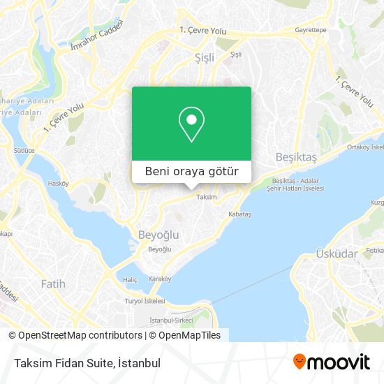 Taksim Fidan Suite harita