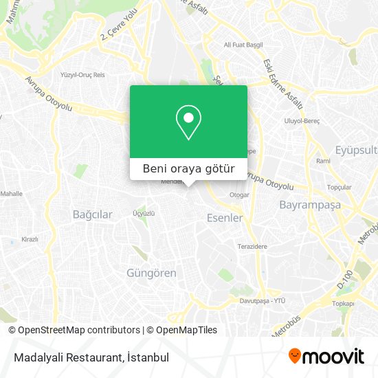 Madalyali Restaurant harita