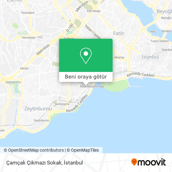 Çamçak Çıkmazı Sokak harita