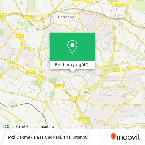 Fevzi Çakmak Paşa Caddesi, 14a harita
