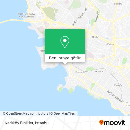 Kadıköy Bisiklet harita