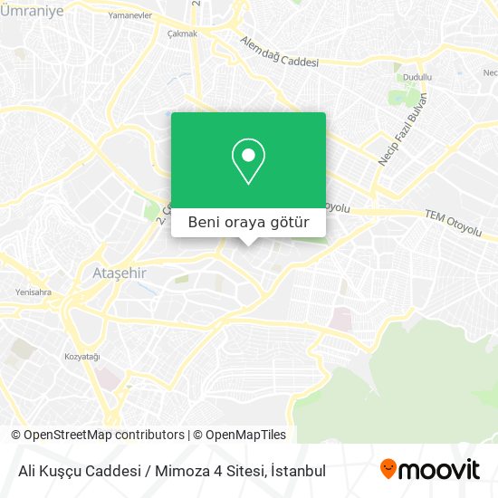 Ali Kuşçu Caddesi / Mimoza 4 Sitesi harita
